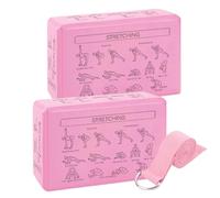 Pilates Block, Yoga Wedge Exercise Equipment, Lightweight ad alta densità 2 pezzi Soft For Women Beginners Meditation Training Stretching Balance Flexibility Gym Travel