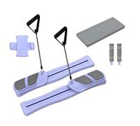 Pilates Board, Core Panel and Pilates Equipment Set, Portable Multifunctional Exerciser with Resistance Bands, Balance Trainers for Yoga Cardio Training Fitness Activities Women