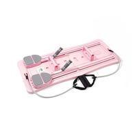 Pilates Board - Set modellante per pilates, portatile, pieghevole, per esercizi a casa, multifunzione 4 in 1, skateboard Pilates (dimensioni: 105 x 40 x 13 cm, colore: rosa)