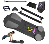 Pilates Board Upgraded Pilates Reformer Machine, Pilates Board Riformer Set Ab Roller Attrezzature per allenamento completo per Homegym (D)