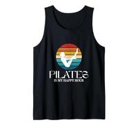 Pilates Boat Pose Divertente Pilates è Il Mio Happy Hour Vintage Canotta