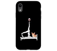 Pilates carino Corgi Reformer Pilates amante del vino Custodia per iPhone XR