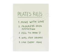 Pilates Class Poster Foundational Rules for Strength Balance and Grace