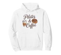 Pilates E caffè Cannella Panino Fitness Benessere Allenamento Felpa con Cappuccio