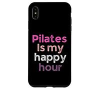 Pilates è il mio happy hour, Divertente Pilates Lovers Workout Custodia per iPhone XS Max