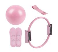 Pilates Essential Kit, Set Pilates Donna Attrezzi, Set Di Anelli Per Pilat-es, Attrezzo Con Fascia Di Resistenza E Casuali Per Gravidanza Post Parto Palestra Viaggio Casa Allenamento