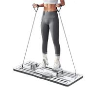 Pilates Exercise Board, Fitness Board, Multifunzionale portatile Foldable Core Strengthening Machine for Home Gyms, Outdoor Workouts, or Traveling, 105 x 40 cm, Green, Gray