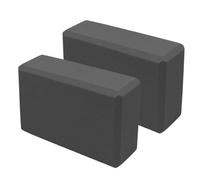 Pilates Foam Block, 2 Pack Yoga Bricks for Beginners with High Density Support, Durable EVA Foam with Moisture Proof, Advanced Gym Handstand Wedge, Squatting Stretching Tool, Sports Meditation