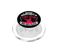 Pilates Girl Mai sottovalutare la vecchia signora che fa pilates PopSockets PopGrip per MagSafe
