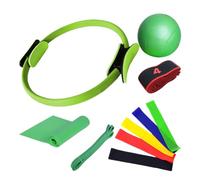 Pilates Home Training Kit per Pilates Home Pilates | Anello Pilates Fascia di Resistenza Ball Yoga -11x Accessori Home Fitness, Set di Yoga Stretching, Attrezzature per Allenamento Tutto Il Corpo