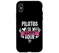 Pilates is My Happy Hour Hot Girls Do Pilates Instructor Era Custodia per iPhone X/XS