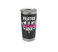Pilates is My Happy Hour Pilates Sayings Pilates Instructor Bicchiere termico in acciaio inox doppia parete