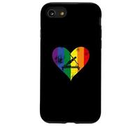 Pilates LGBT Reformer Pilates Cuore invecchiato Custodia per iPhone SE (2020) / 7/8