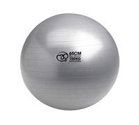 Pilates Mad 125Kg Swiss Ball, Palestra e Pompa Anti-Scoppio Unisex Adult, Argento, 65cm