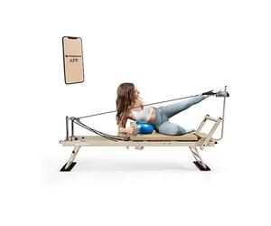 PILATES PERFORMER MEWAVE Pieghevole - 9 Livelli di Resistenza - Salvaspazio - App con Lezioni di Pilates 2