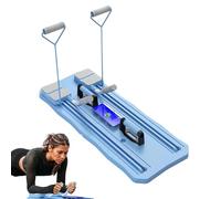 Pilates Reformer Board Set, Automatic Rebound Ab Roller Board with Elbow Support, Foldable Abdominal Board Core Trainer Ab Exercise Machine Home Workout Equipment