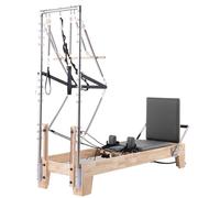 Pilates Reformer con torre, design 2 in 1 per migliorare la stabilità del nucleo e la forza, perfetto per principianti in studio domestico