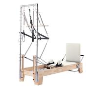 Pilates Reformer con torre, design 2 in 1 per migliorare la stabilità del nucleo e la forza, perfetto per principianti in studio domestico