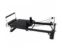 Pilates Reformer - Macchina pieghevole con 5 molle 190 x 57 cm, attrezzatura per l'allenamento a casa, carico fino a 125 kg, yoga Home Trainer per allenamento in posizione supina