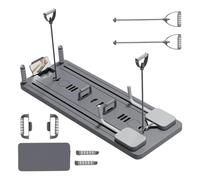 Pilates Reformer Machine, 5 In1 Multifunctional Abdominal Board With LED Counter, Automatic Rebound Roller, Board Full-Body Workout Trainer, For Home Pilates & Core Workou