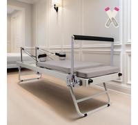 Pilates Reformer Machine - Attrezzatura pieghevole per Pilates per tutti i livelli con calzini da yoga in omaggio