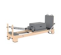 Pilates Reformer Machine, Riformatore per Pilates in legno, Riformatore per Pilates, Riformatori per Pilates a casa, Attrezzature da studio per la casa (acero bianco)