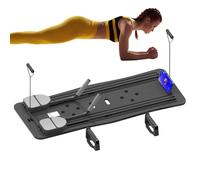 Pilates Reformer Machine | Tavola fitness addominale | Attrezzatura pieghevole per pilates | Rullo per addominali a rimbalzo automatico per allenamenti a casa per Reformer resistenza corporea