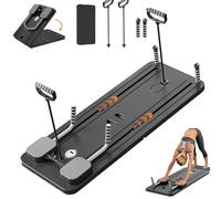Pilates Reformer - Set di riformatori per pilates pieghevole, per casa, con rimbalzo automatico e contatore LED, allenamento addominale e allenamento completo del corpo, per allenamento addominale e