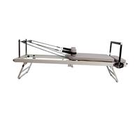 Pilates reorganizzazione trainer pieghevole macchina per esercizi yoga struttura in metallo letto centrale, efficiente allenamento centrale Beige square box