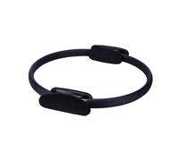 Pilates Ring Fitness Trainer, 15 Inch Pilates Ring Fitness Circle, Dual Padded Handles Yoga Rings for Beginners Toning Arms, Thigh, for Home Workout Mat & Reformer Workouts (Black)