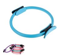 Pilates Ring Fitness Trainer, Pilates Ring Magic, with Dual Padded Handles Exercise Resistance Equipment, Pilates Ring Fitness Circle 14.96" Yoga Rings Magic Circle for Toning Arms (Blue)