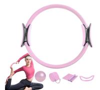 Pilates Ring For Women, Home Pilates Kit - Pilates Ring Yoga Ball Resistance Bands | Attrezzature per l'allenamento 5x, accessori da palestra a casa, fasce da yoga con cintura allungata per donne