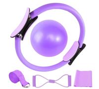 Pilates Set Pilates per Casa Pilates Essential Kit per Donne con Pilates Ball 25 cm Anello Pilates Cintura Yoga 2 Pilates Resistance Band Pilates Accessori Set Home Pilates Kit Ginnastica Pilates