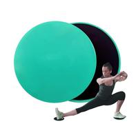 Pilates Sliding Disc, Coppia di addestramento del nucleo rotondo di 17 cm di diametro | Materiale composito bifacciale PP EVA 160 G, piastre scorrevoli per allenamento della per tappeti e