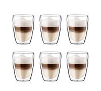 BODUM - 10484-10-12 - Pilatus - Cofret 6 bicchieri Thermo Double Paroi - 25 cl, trasparente