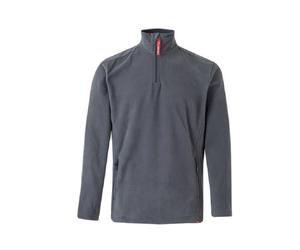 Pile 1/2 zip 220 gr/mq grigio - 08 tg. xl