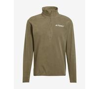 Pile adidas Multi Essentials Fleece Half Zip verde kaki - S