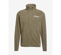 adidas Uomo Terrex Multi Essentials Full Zip Fleece Jacket, Olive Strata, XL