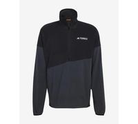 adidas Uomo Terrex Multi CLIMAWARM Fleece Anorak, Black/Carbon, M