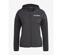 adidas Terrex - Xperior Climawarm+ Wind - Giacca a vento leggera in pile nera con cappuccio-Nero M