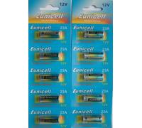 Pile Alcaline Eunicell 23A 12V 10x - 1 confezione
