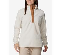Pile Columbia Benton Springs Half Zip Snap Pull Over II bianco crema donna - XS