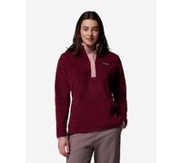 Pile Columbia Benton Springs Half Zip Snap Pull Over II rosso vino donna - XS