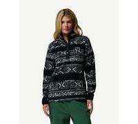 Pile Columbia Benton Springs Printed Half Zip nero bianco donna - M