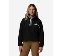 Columbia - Helvetia II Cropped Half Snap Fleece Nero - Abbigliamento XS Nero