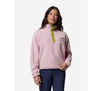 Pile Columbia Helvetia II Cropped Half Snap rosa chiaro verde donna - S