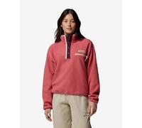 Columbia Pile collo alto Helvetia II Cropped Half Snap Fleece Washed Red Donna Taglia M Rosso
