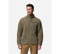 Columbia Giacca in pile da uomo Rugged Ridge a pelo lungo, zip intera, verde pietra, S