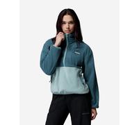 Columbia Pile da Donna Sequoia Grove con Mezza Zip, in Pile, Everblue, Crushed Blue, L