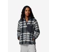 Pile Columbia West Bend Quarter Zip II nero bianco donna - L